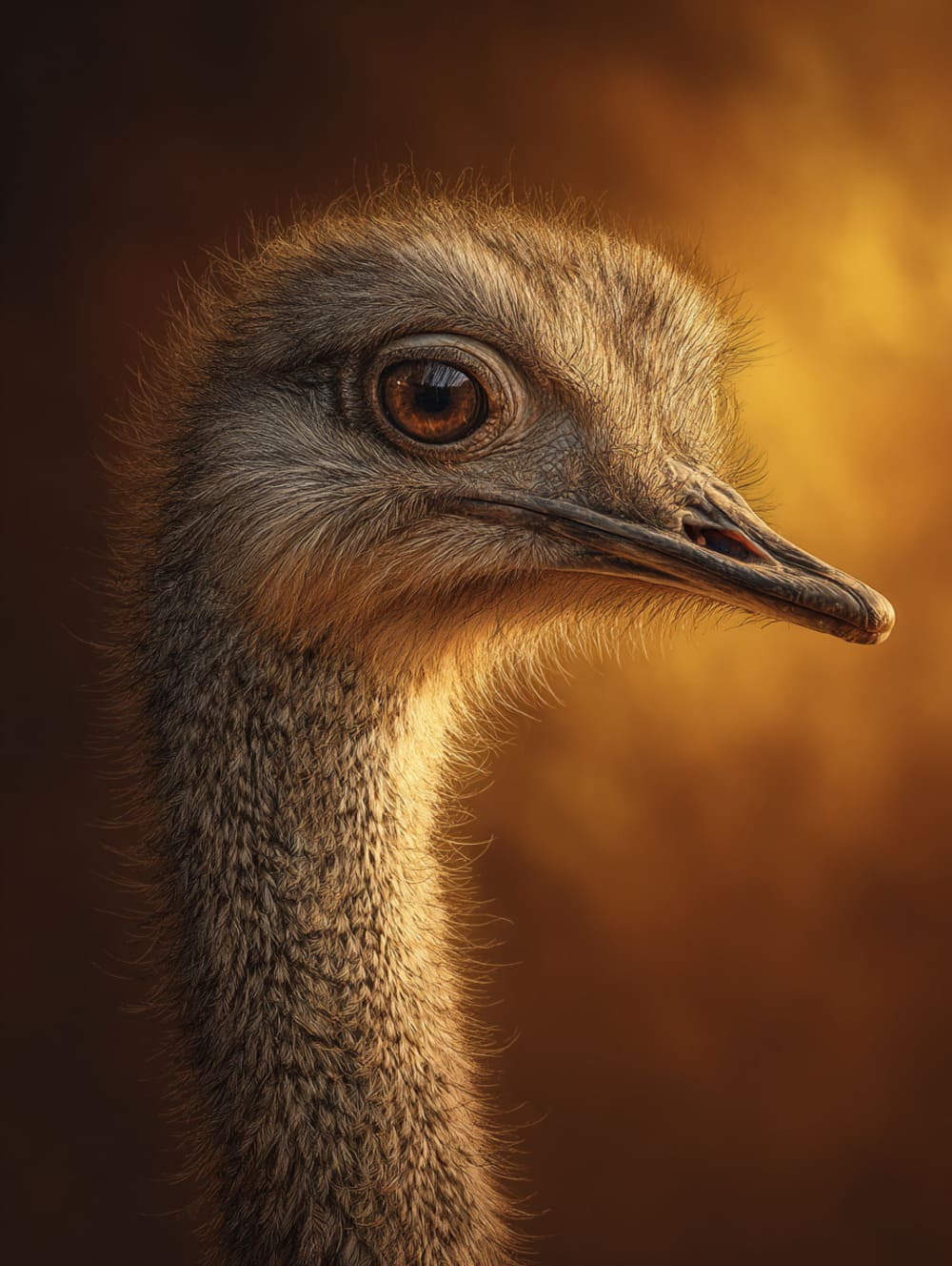 Tableau Autruche Baroque