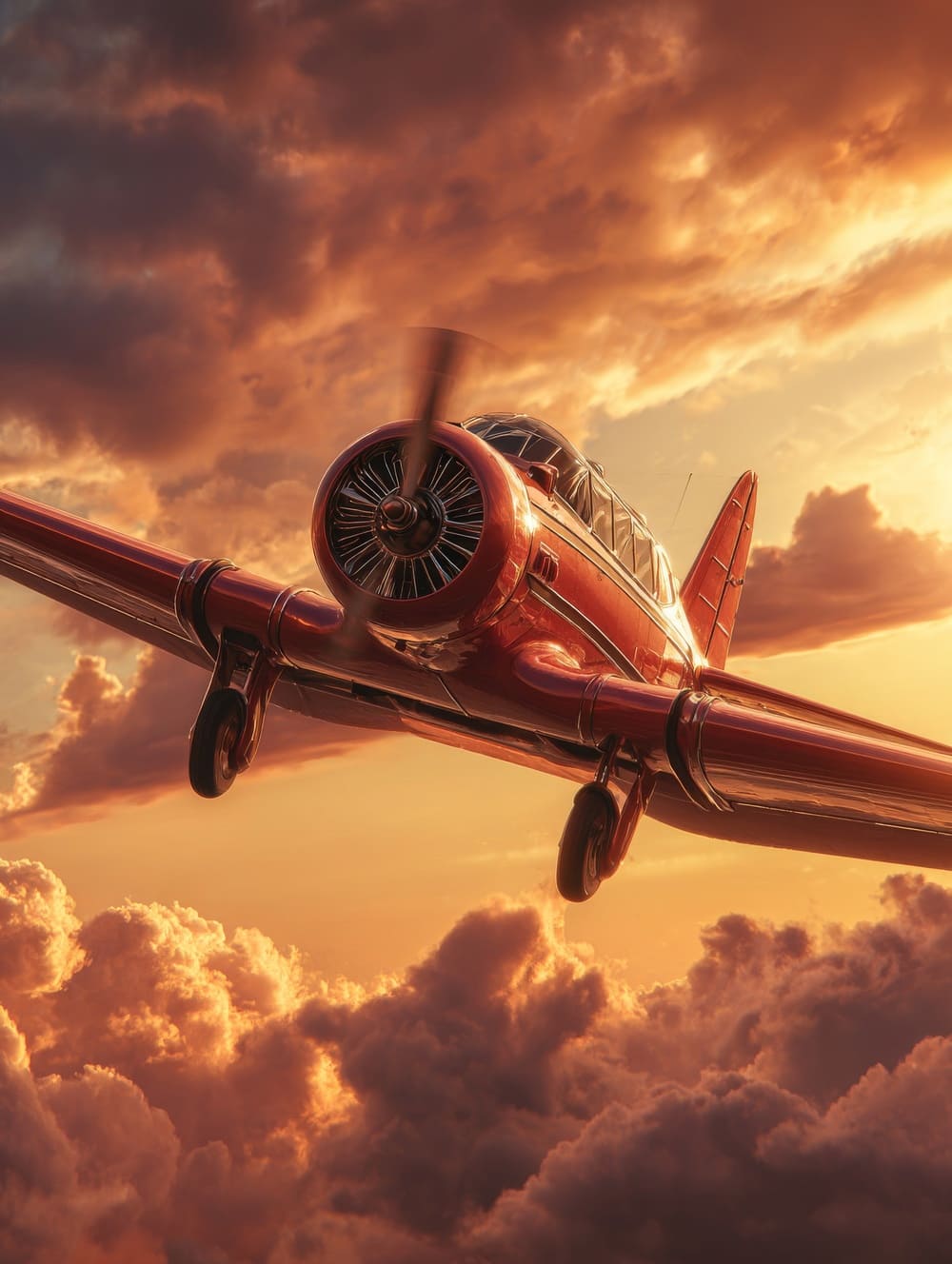 Tableau Avion Vintage