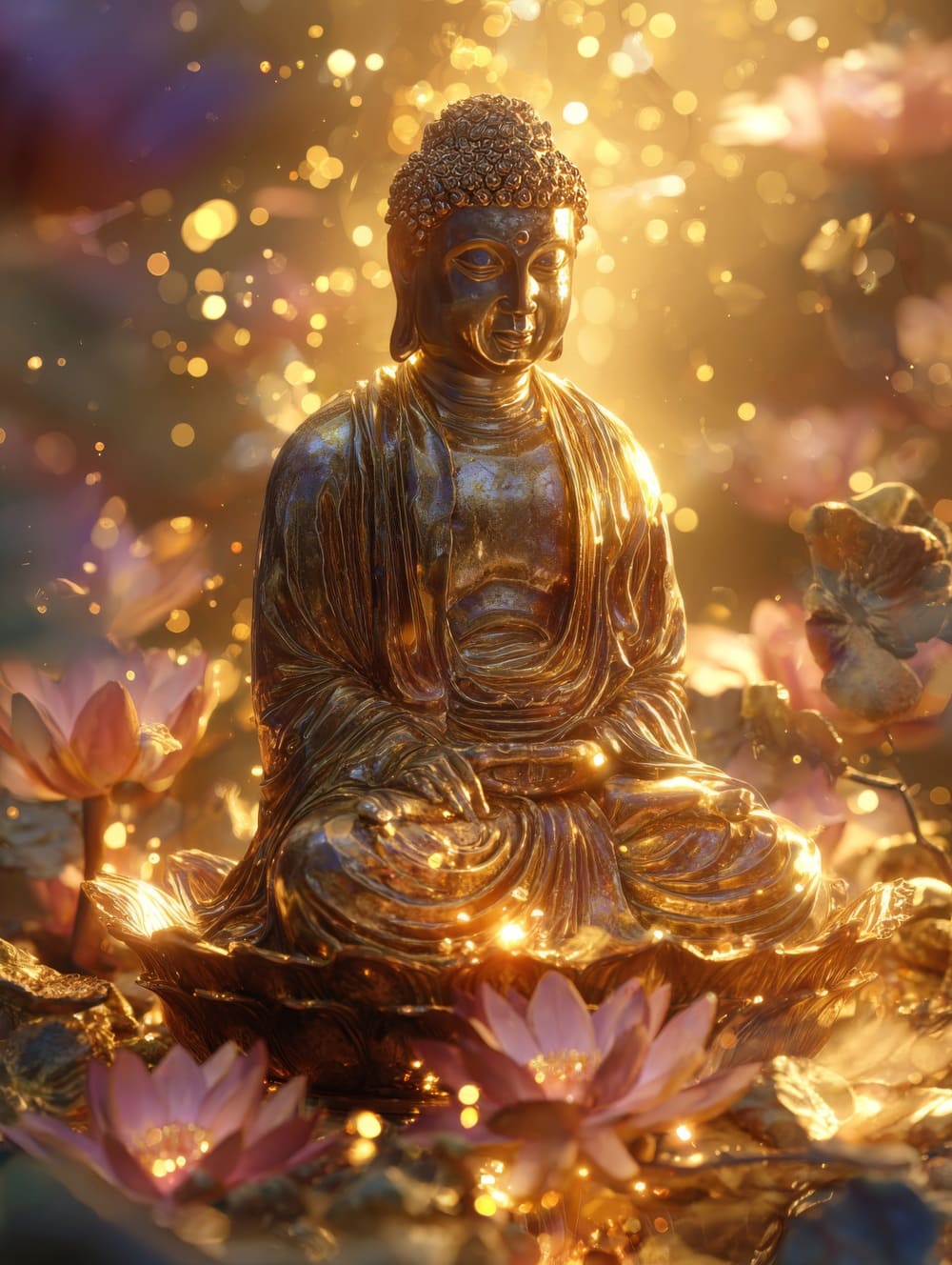 Tableau Bouddha Abondance