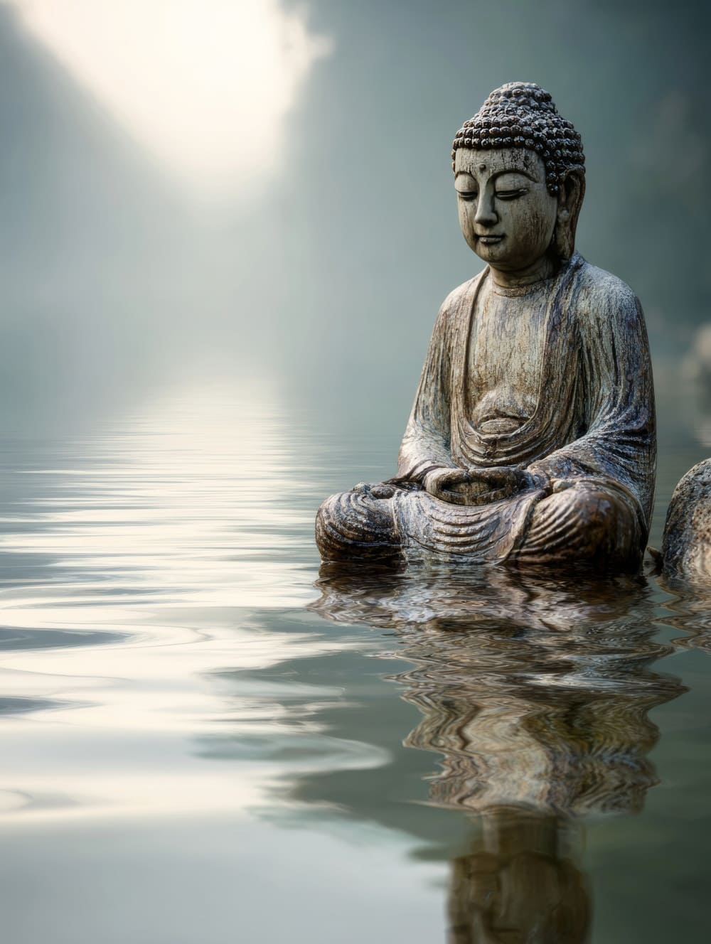 Tableau Bouddha & Eau Zen