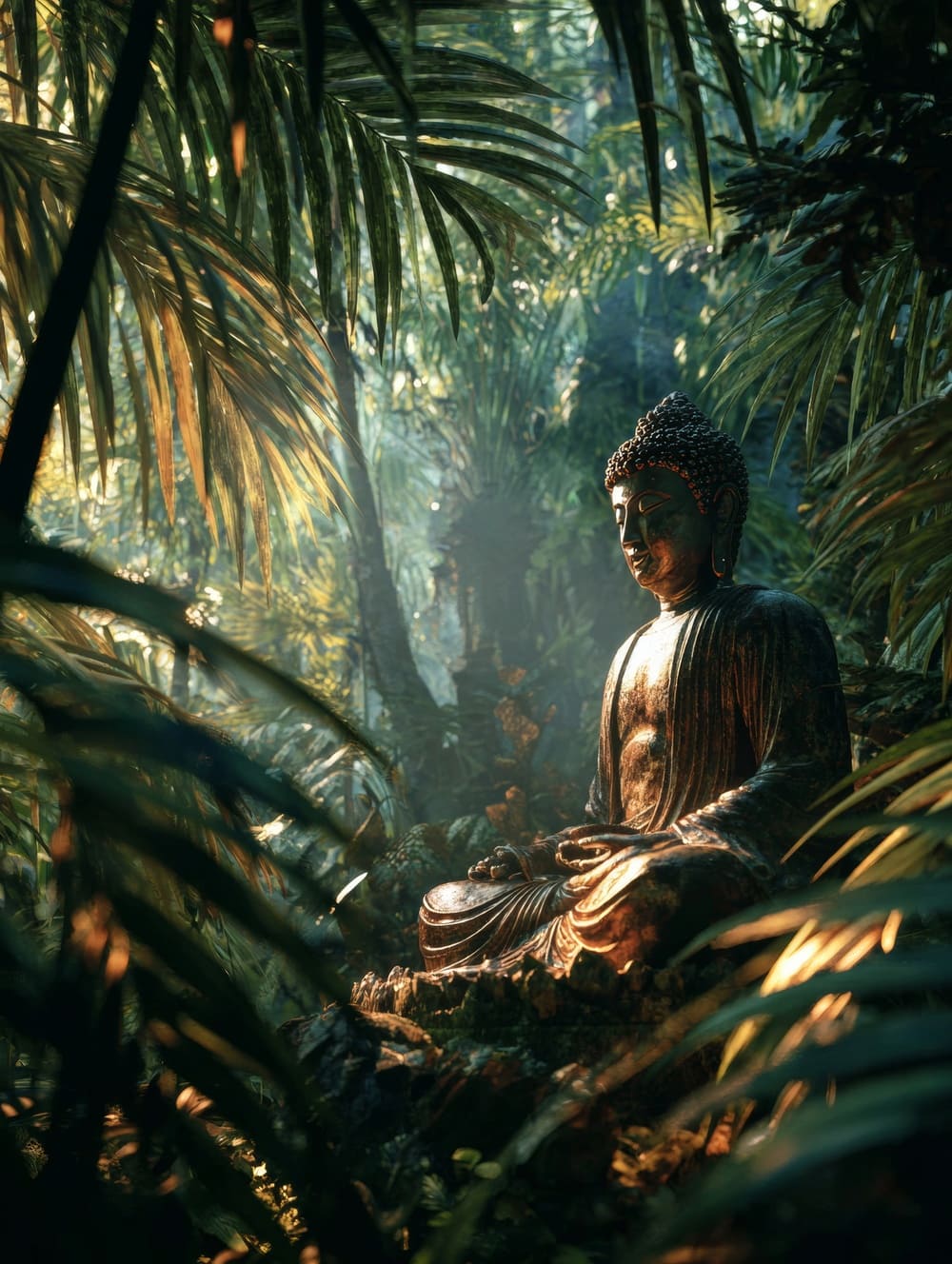 Tableau Bouddha Exotique