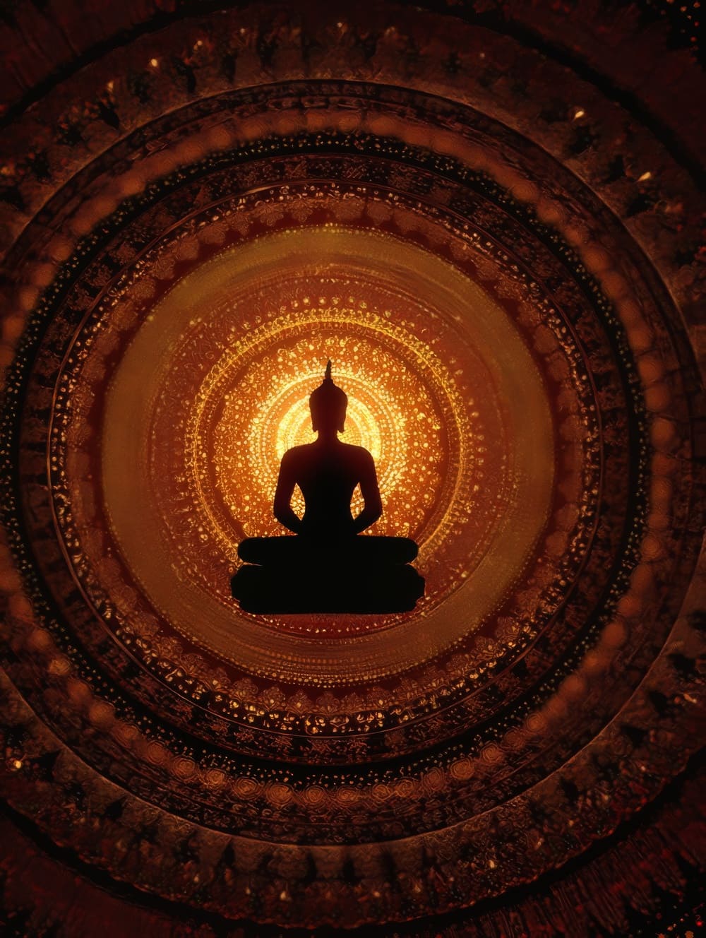 Tableau Bouddha Mandala