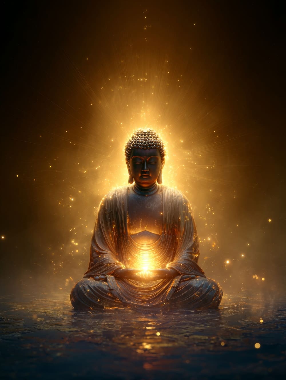 Tableau Bouddha Protection