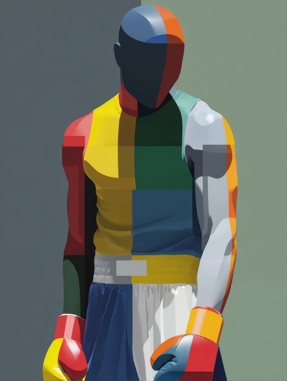 Tableau Boxe Style Moderne