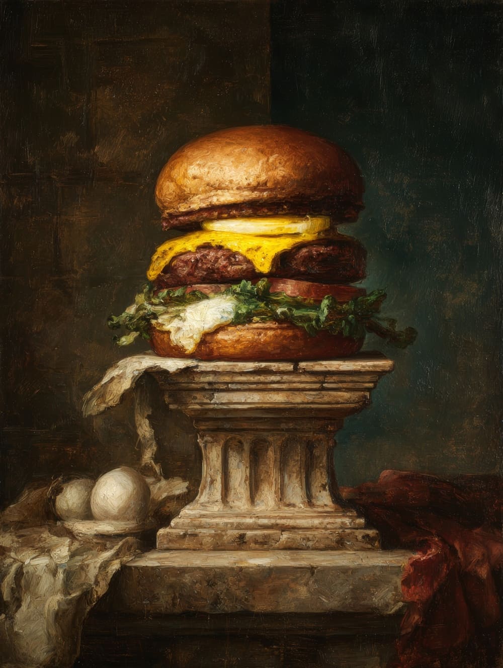 Tableau Burger Style Peinture Classique Moderne