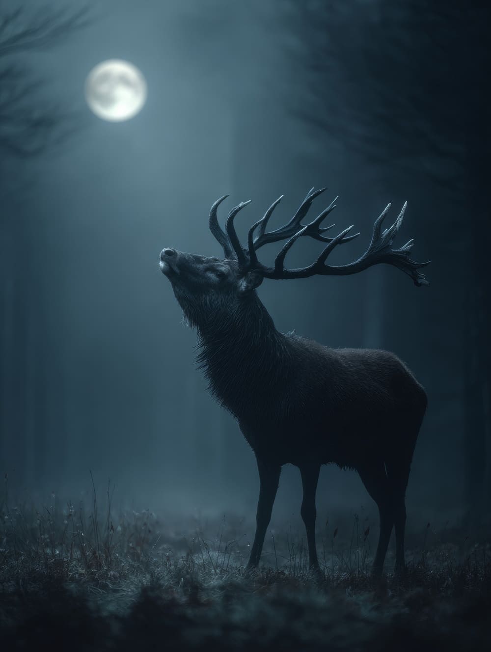 Tableau Cerf Gothique