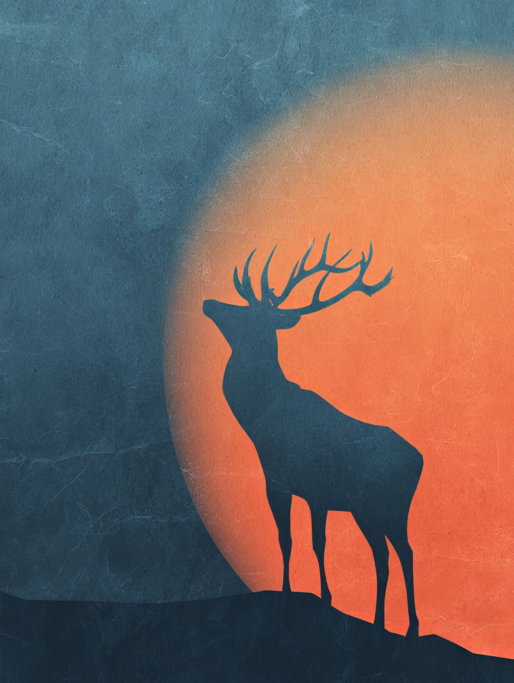 Tableau Cerf Moderne