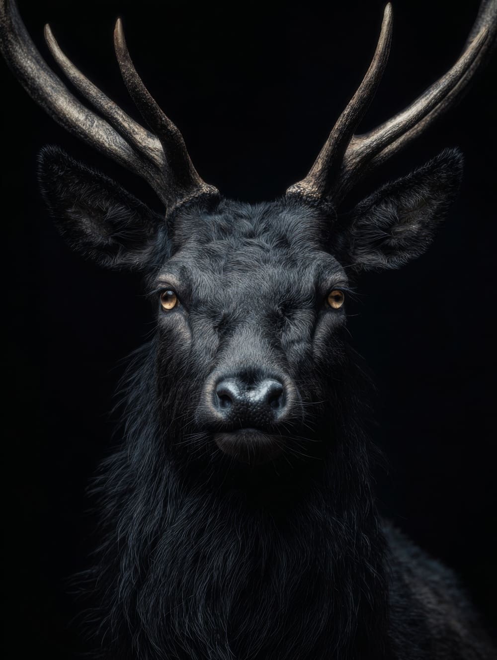 Tableau Cerf Noir