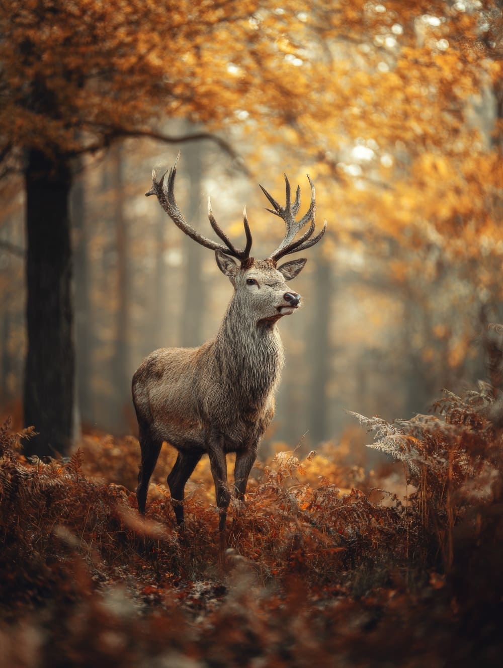 Tableau Cerf Rustique