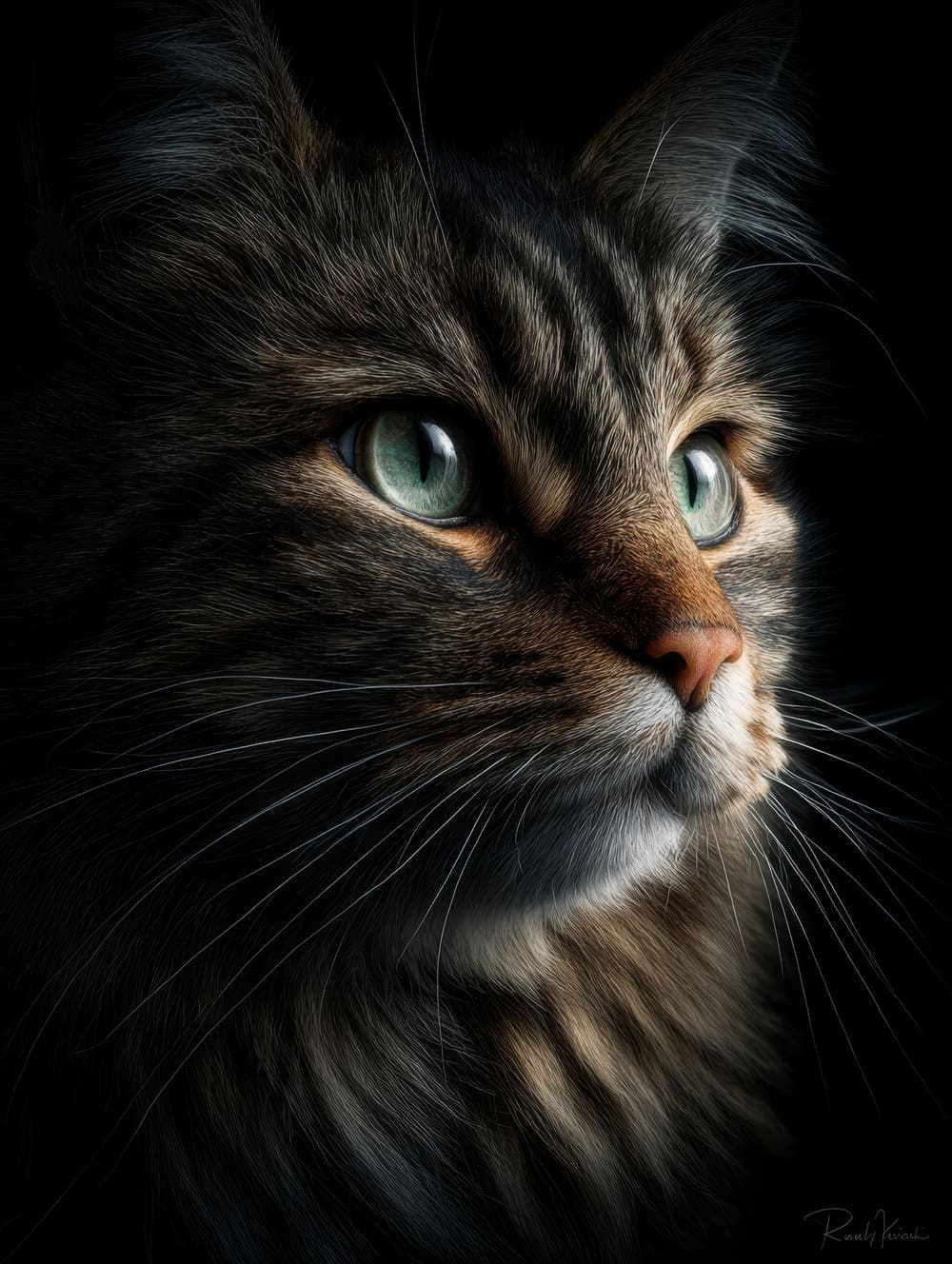 Tableau Chat Cinématographique