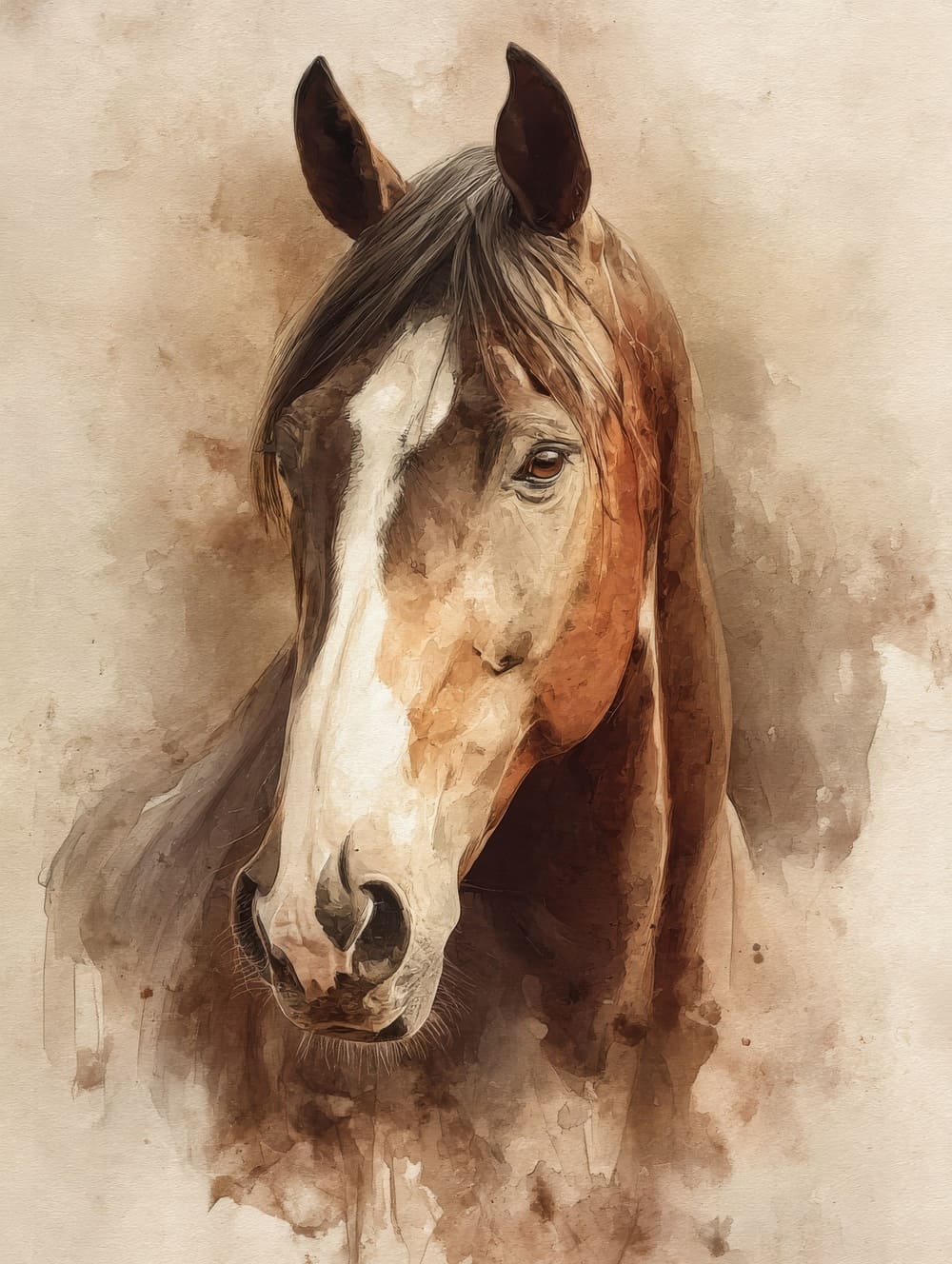 Tableau Cheval Bohème