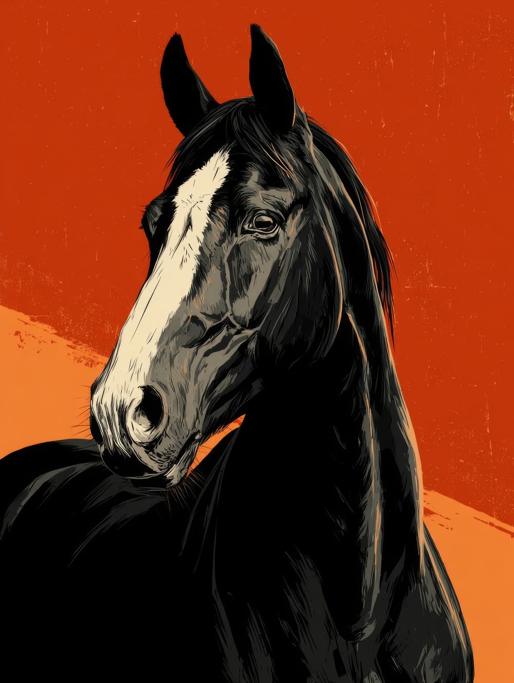 Tableau Cheval Moderne