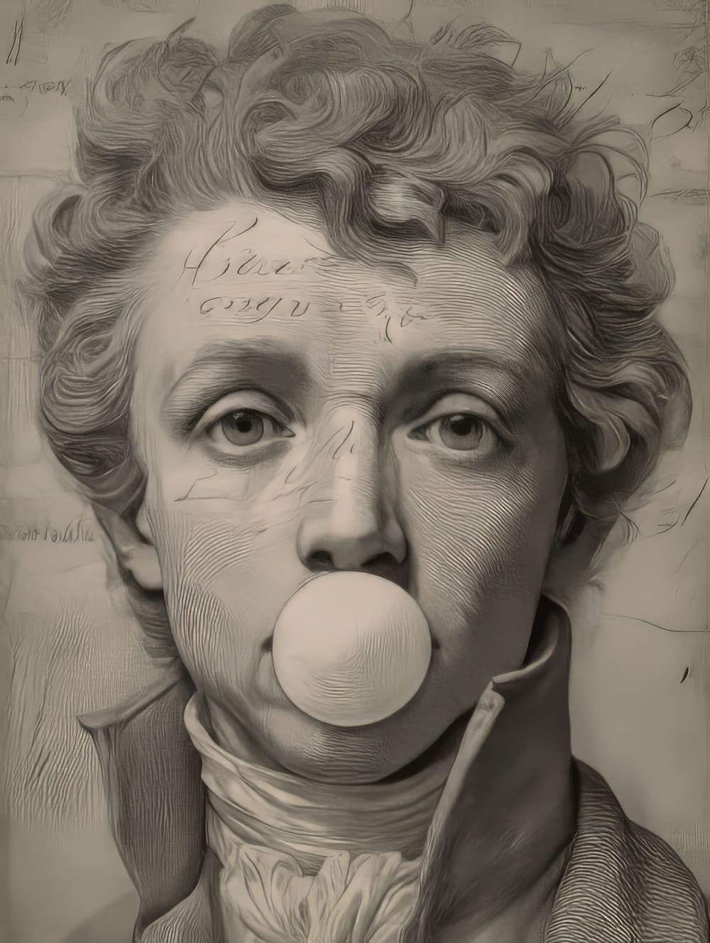 Tableau Chewing-Gum Gravure