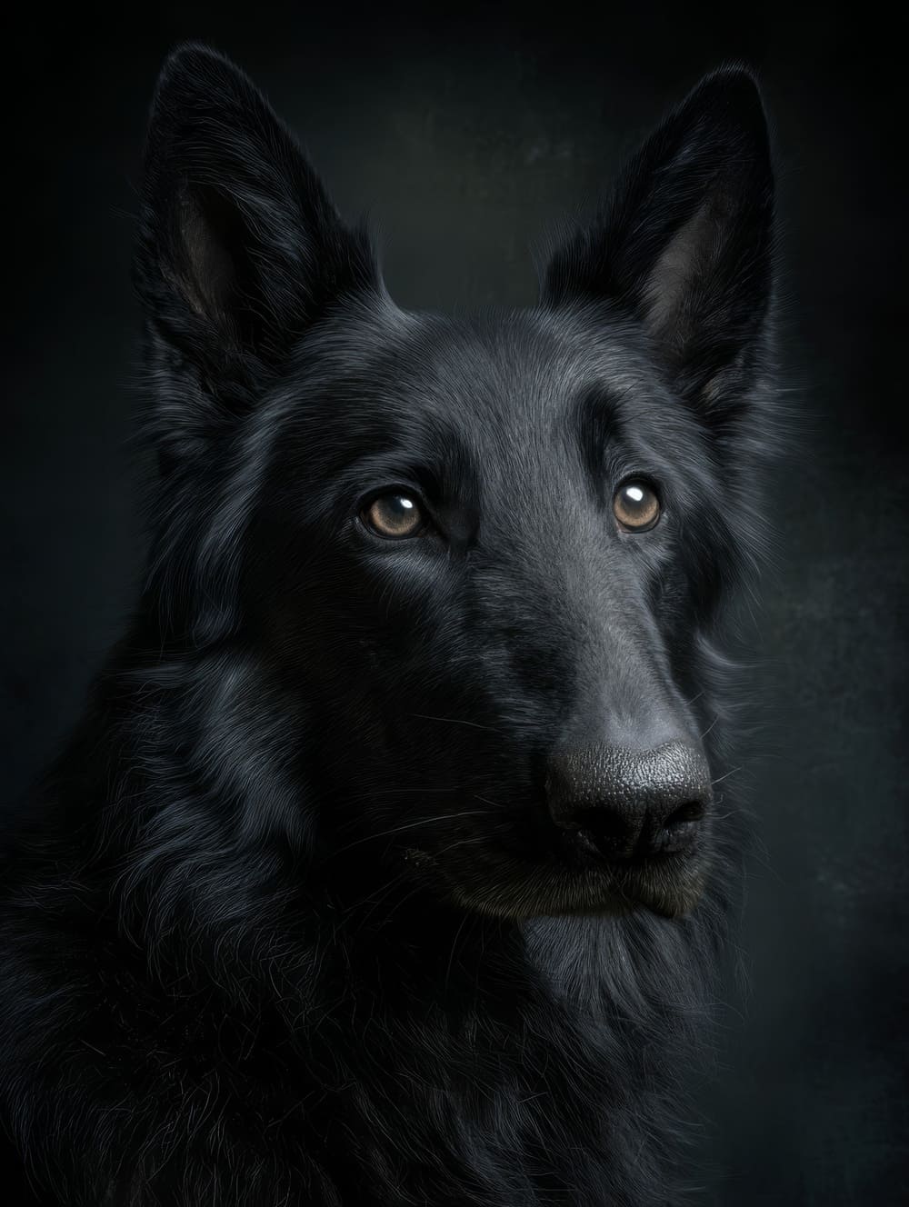 Tableau Chien Noir