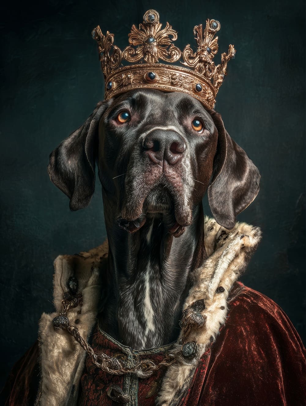 Tableau Chien Roi