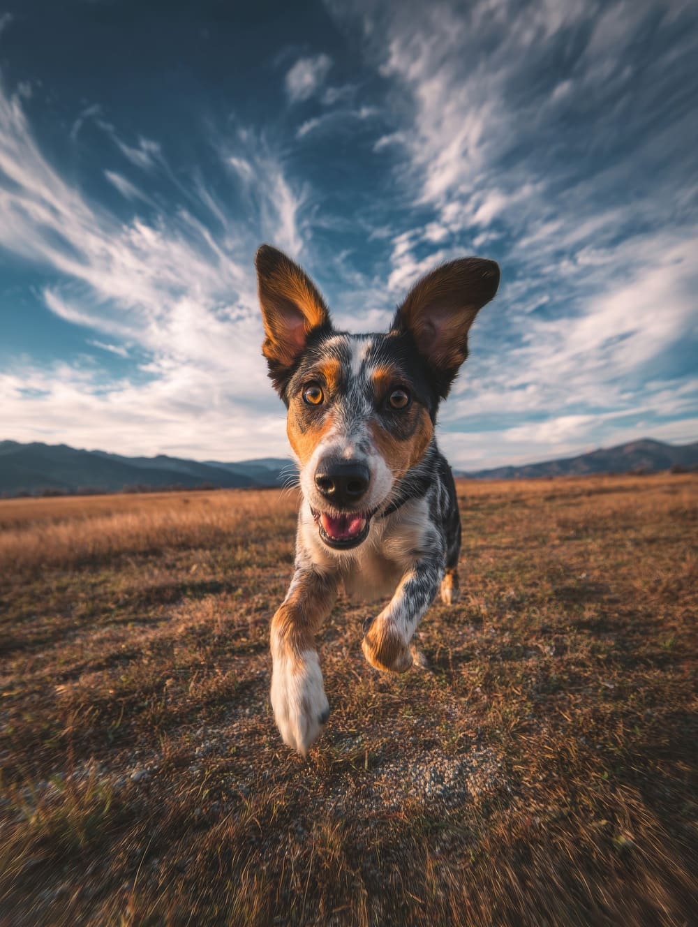 Tableau Chien en Mouvement (Course Libre)
