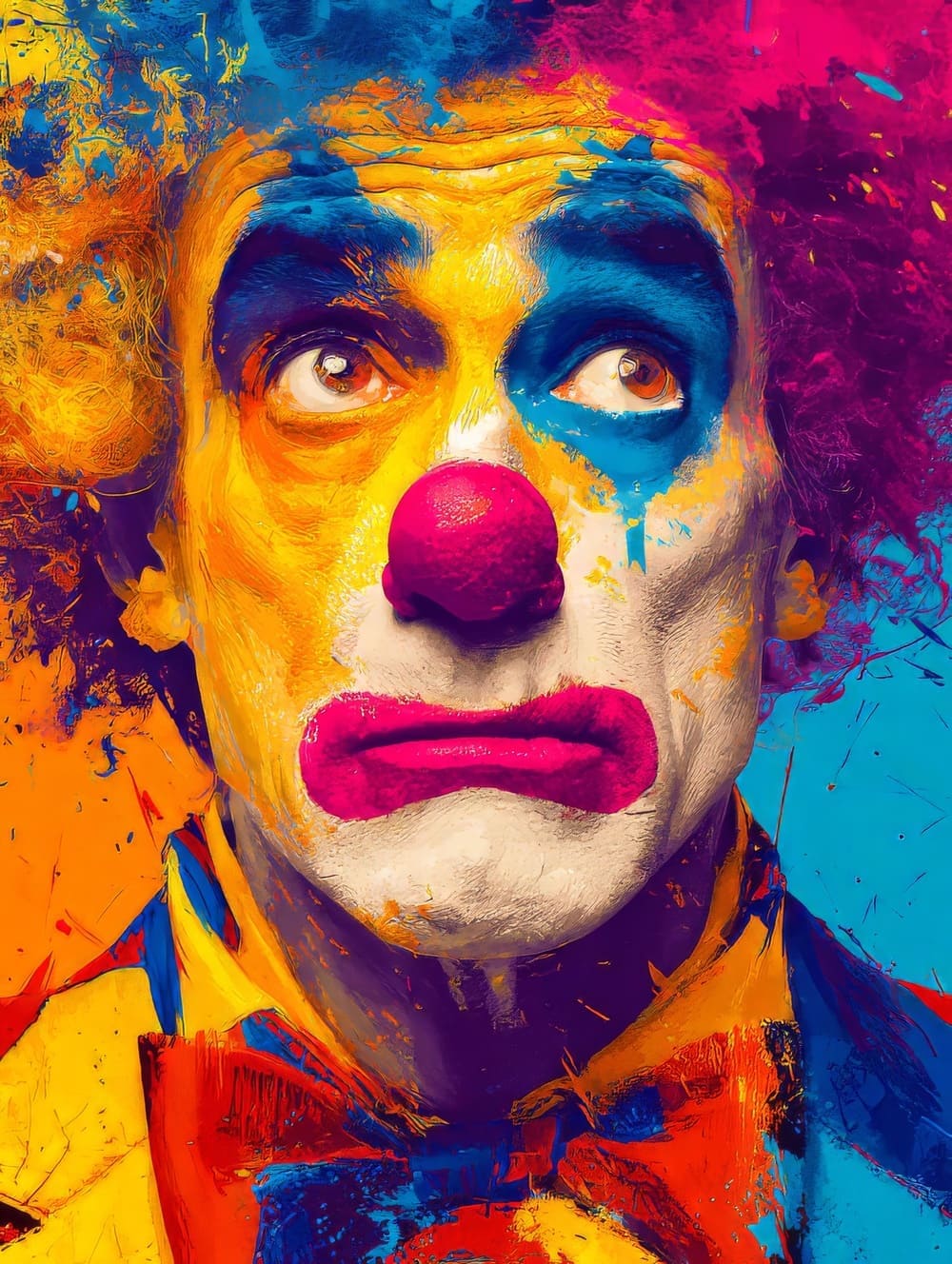 Tableau Clown Pop Art