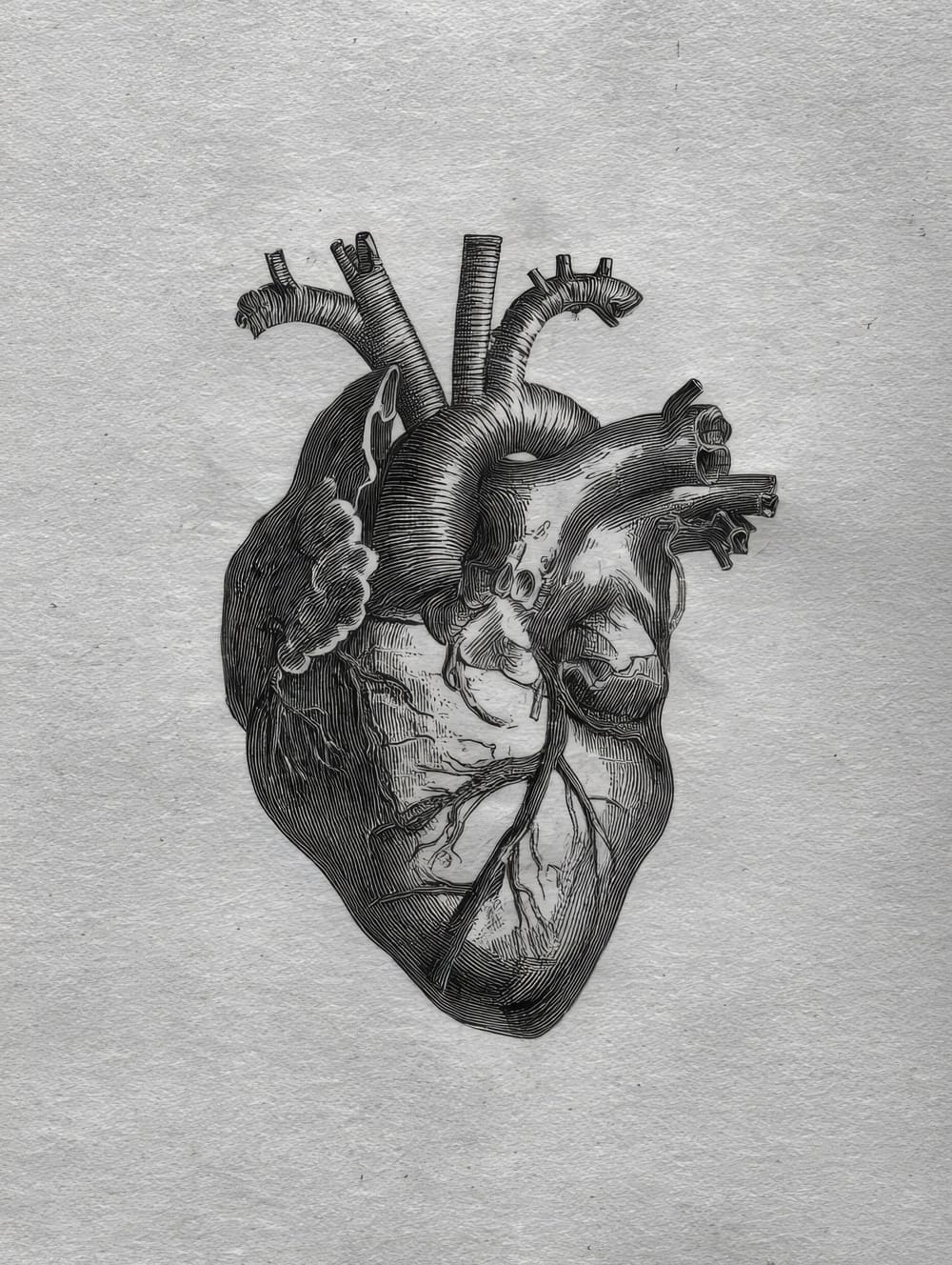 Tableau Cœur Gravure
