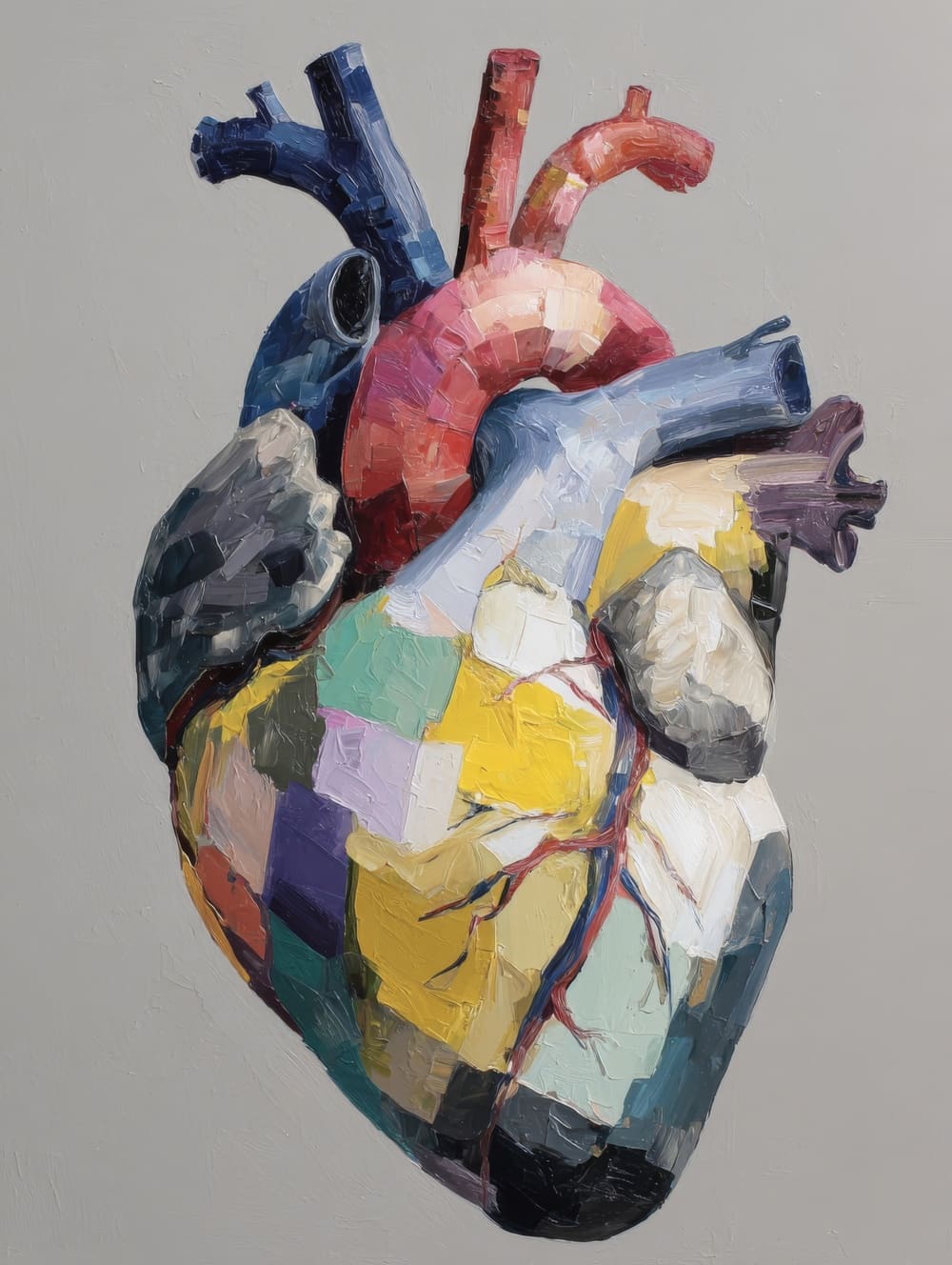 Tableau Cœur Style Peinture Classique Moderne