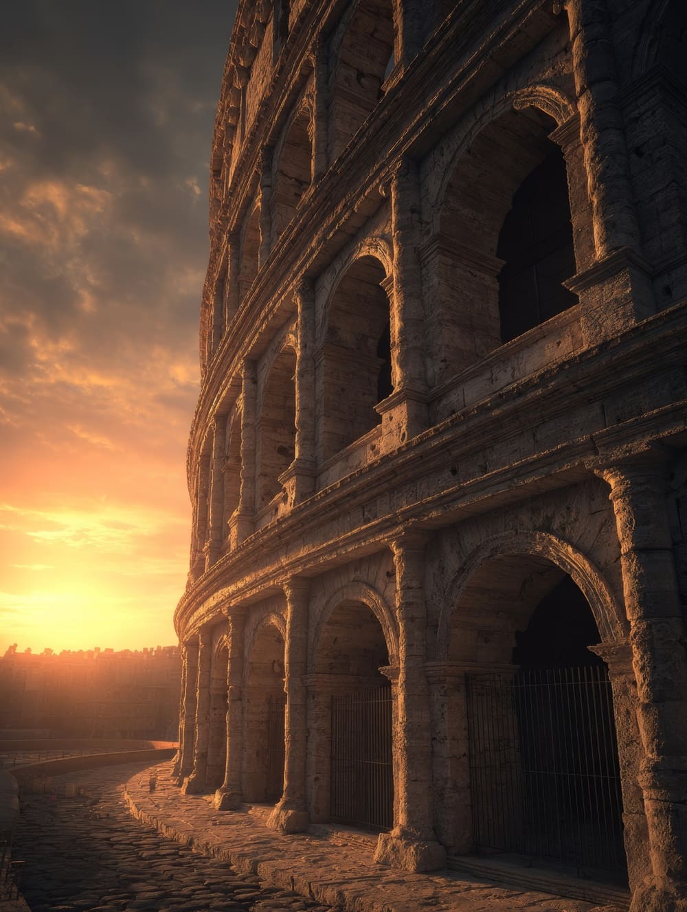 Tableau Colisée de Rome au Crépuscule