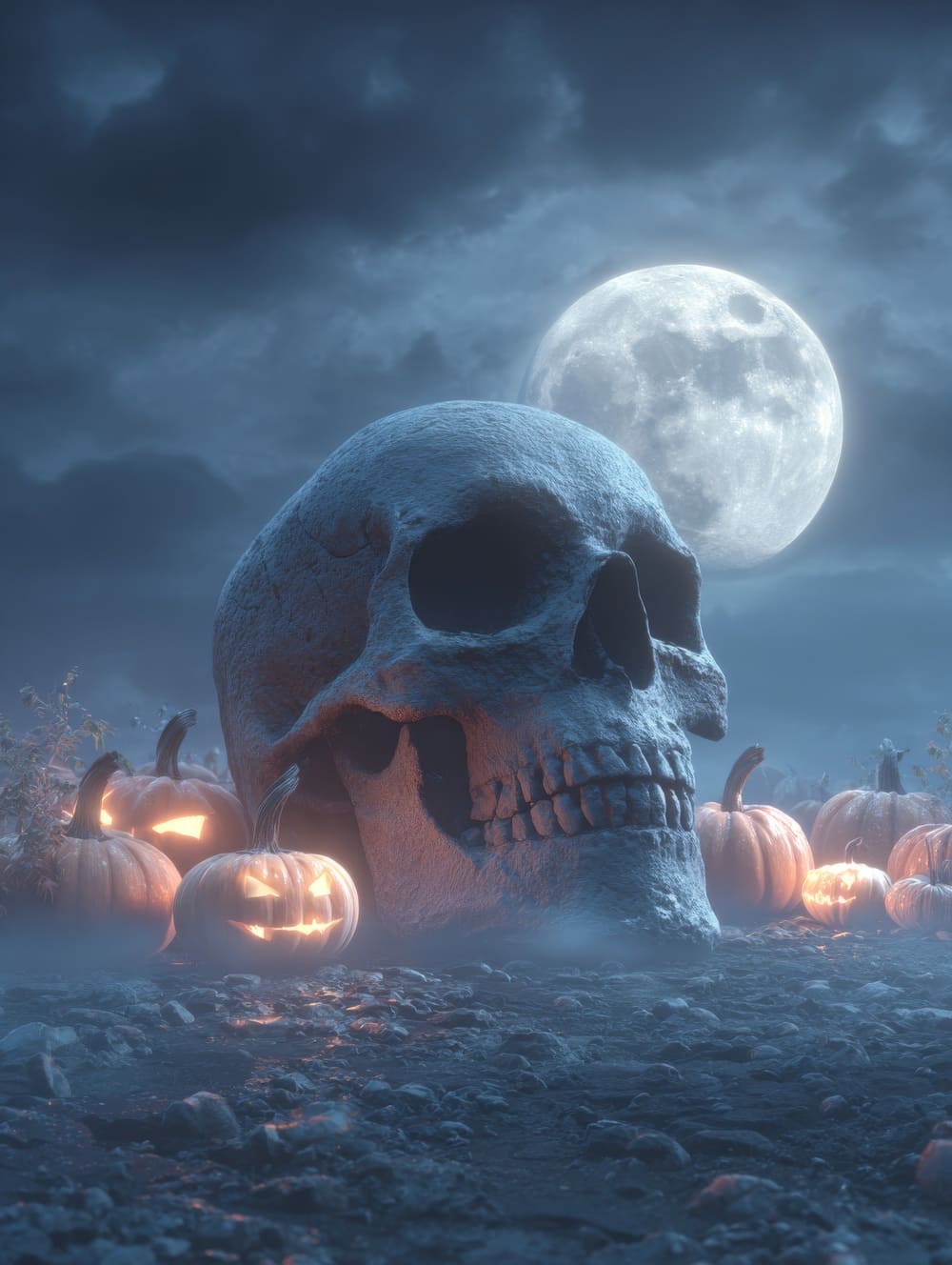 Tableau Crâne Halloween