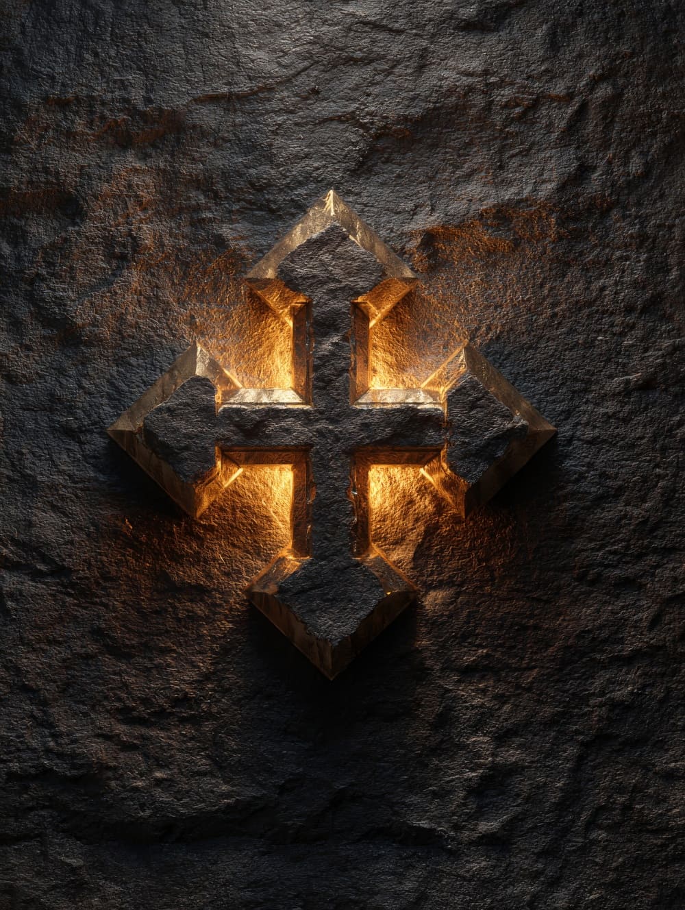 Tableau Croix des Templiers Dorée