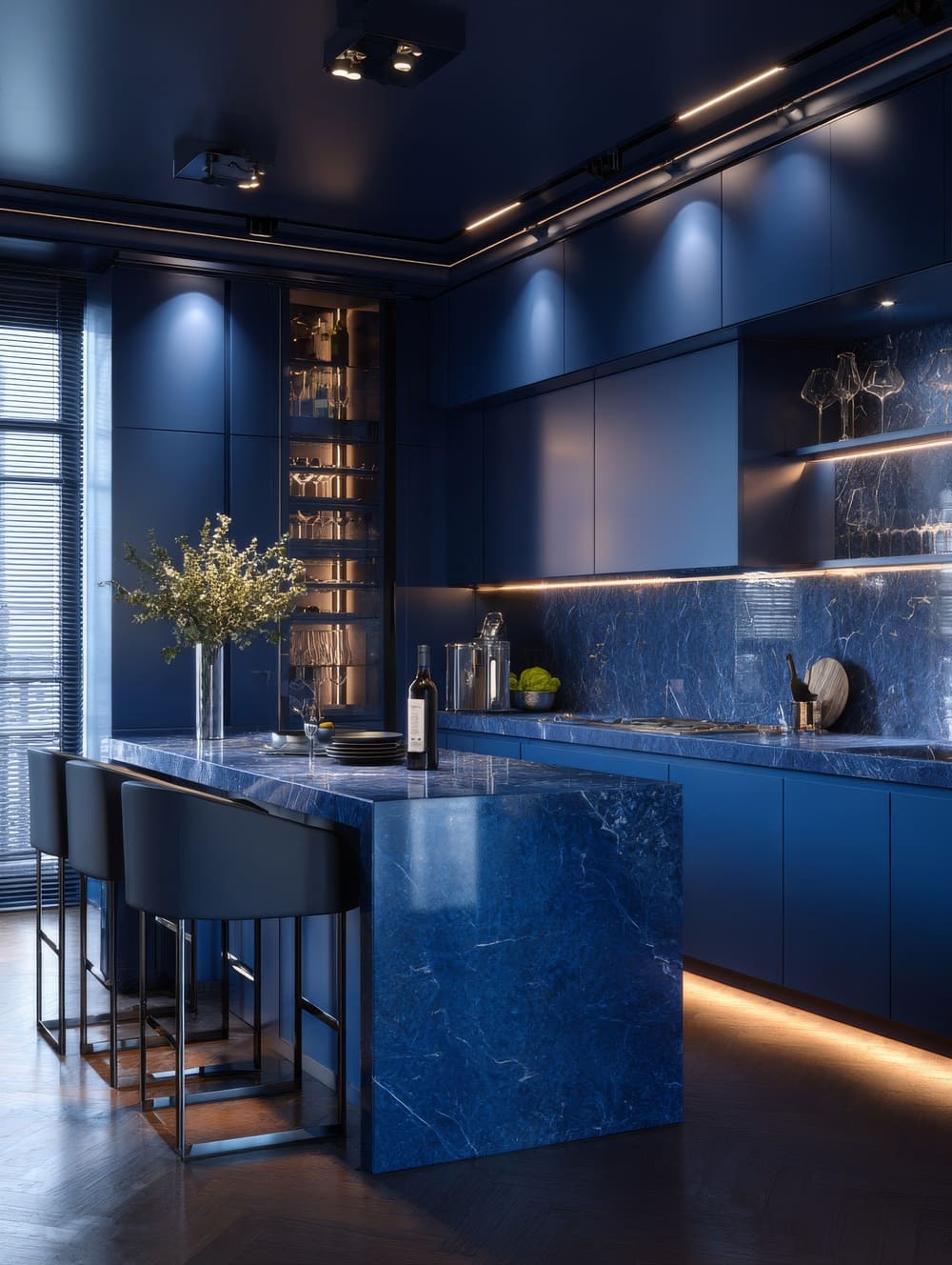 Tableau Cuisine Bleu