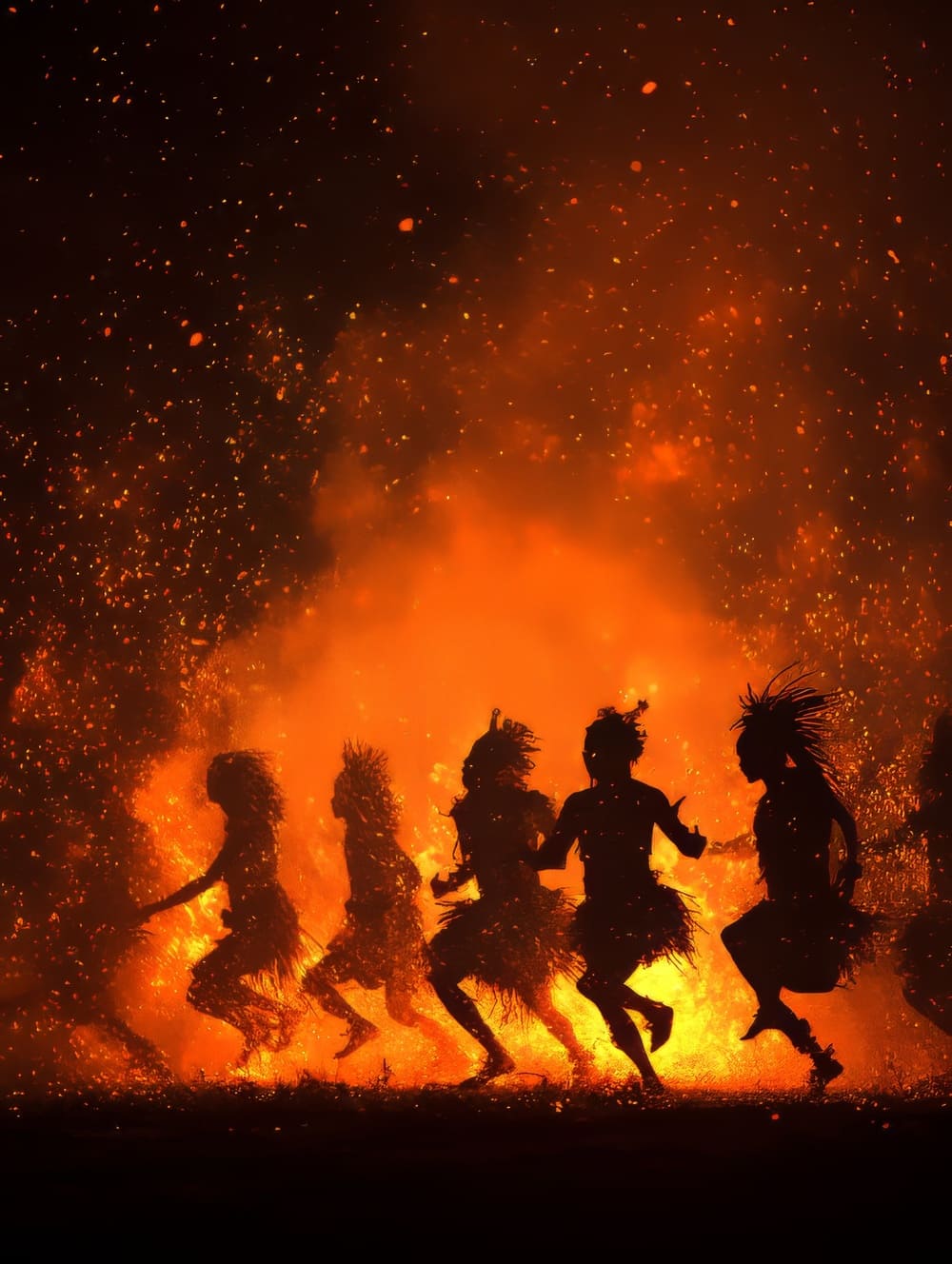 Tableau Danse Tribale Amérindienne