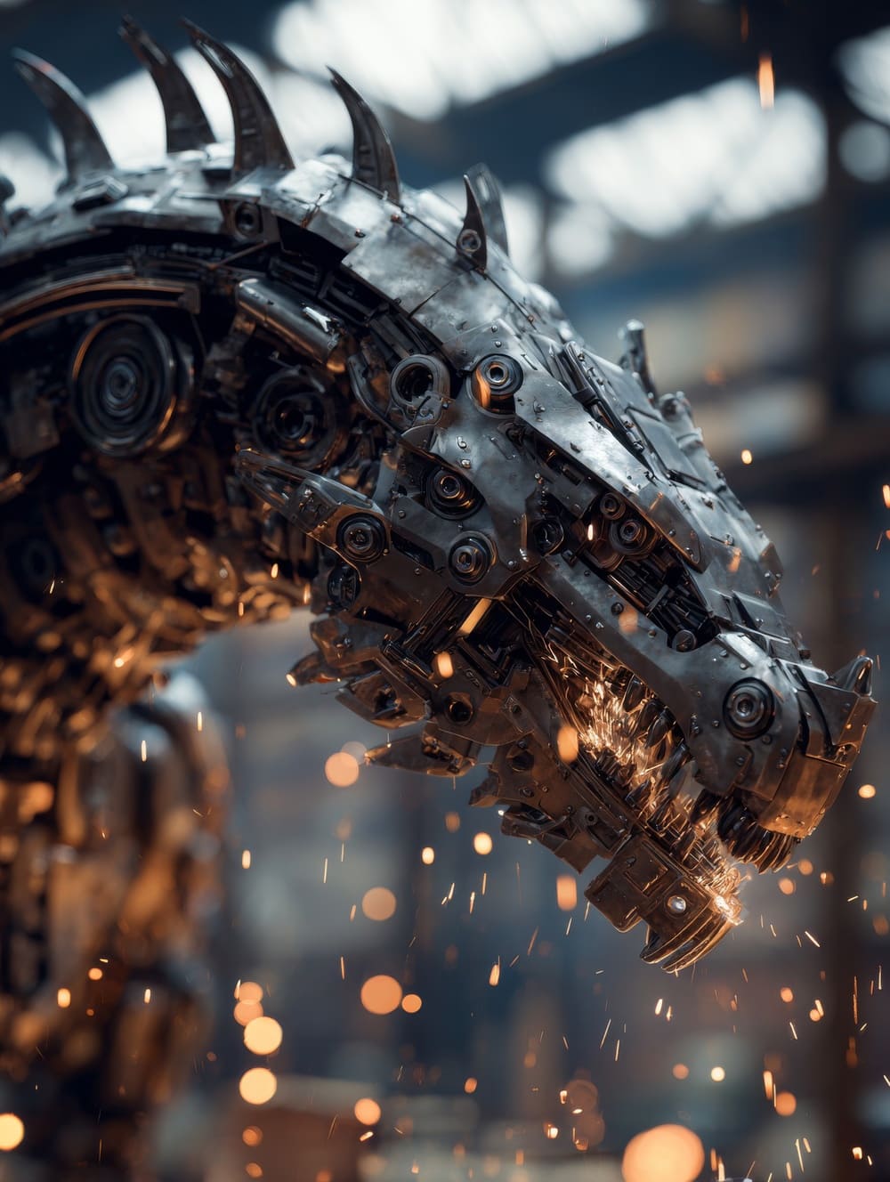 Tableau Dragon Industriel