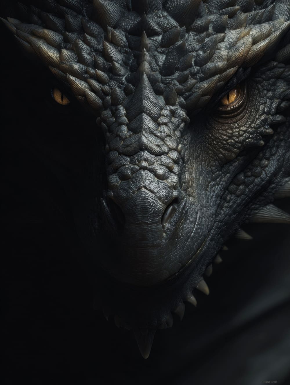 Tableau Dragon Noir
