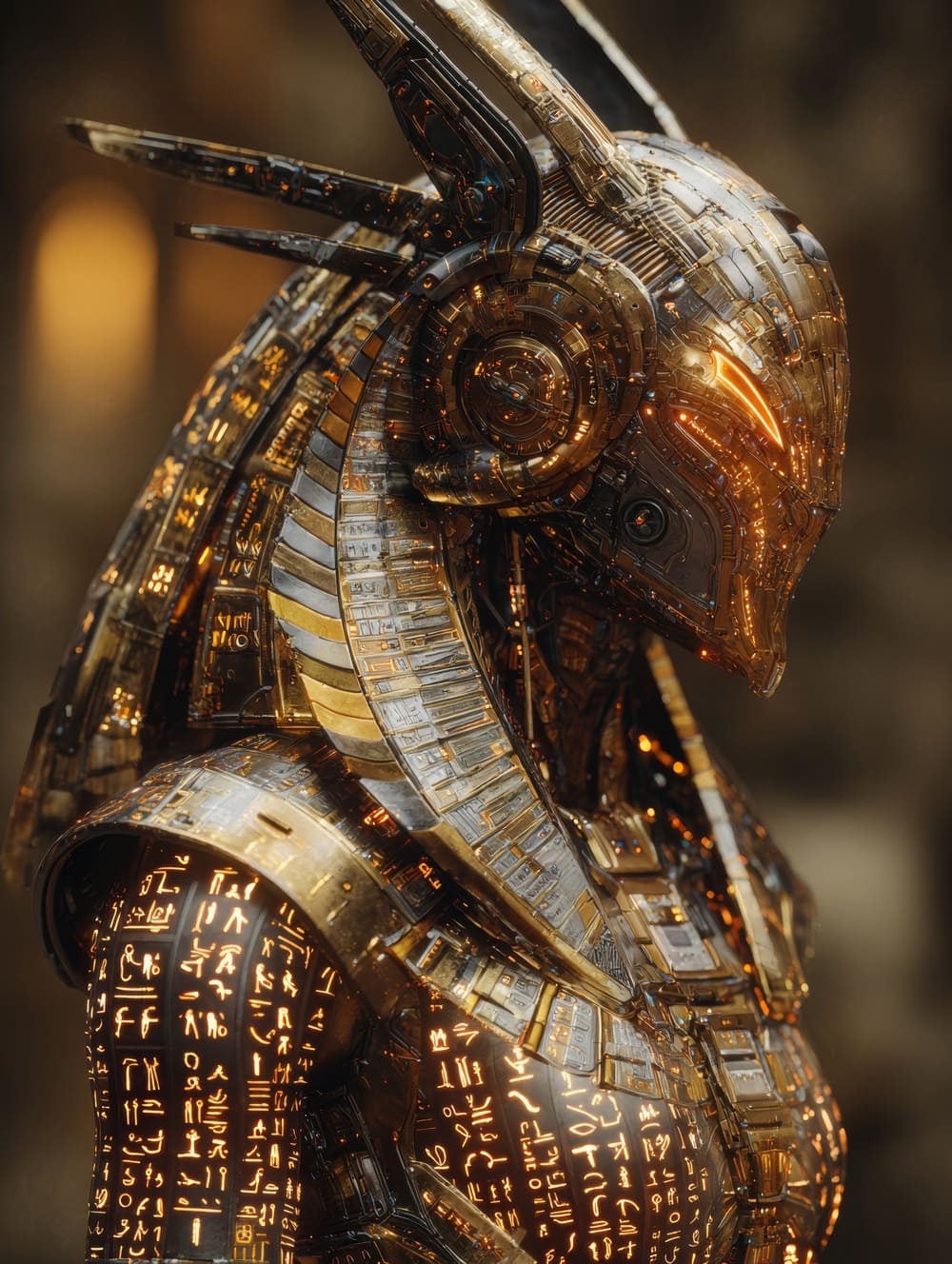 Tableau Egypte Antique Futuriste