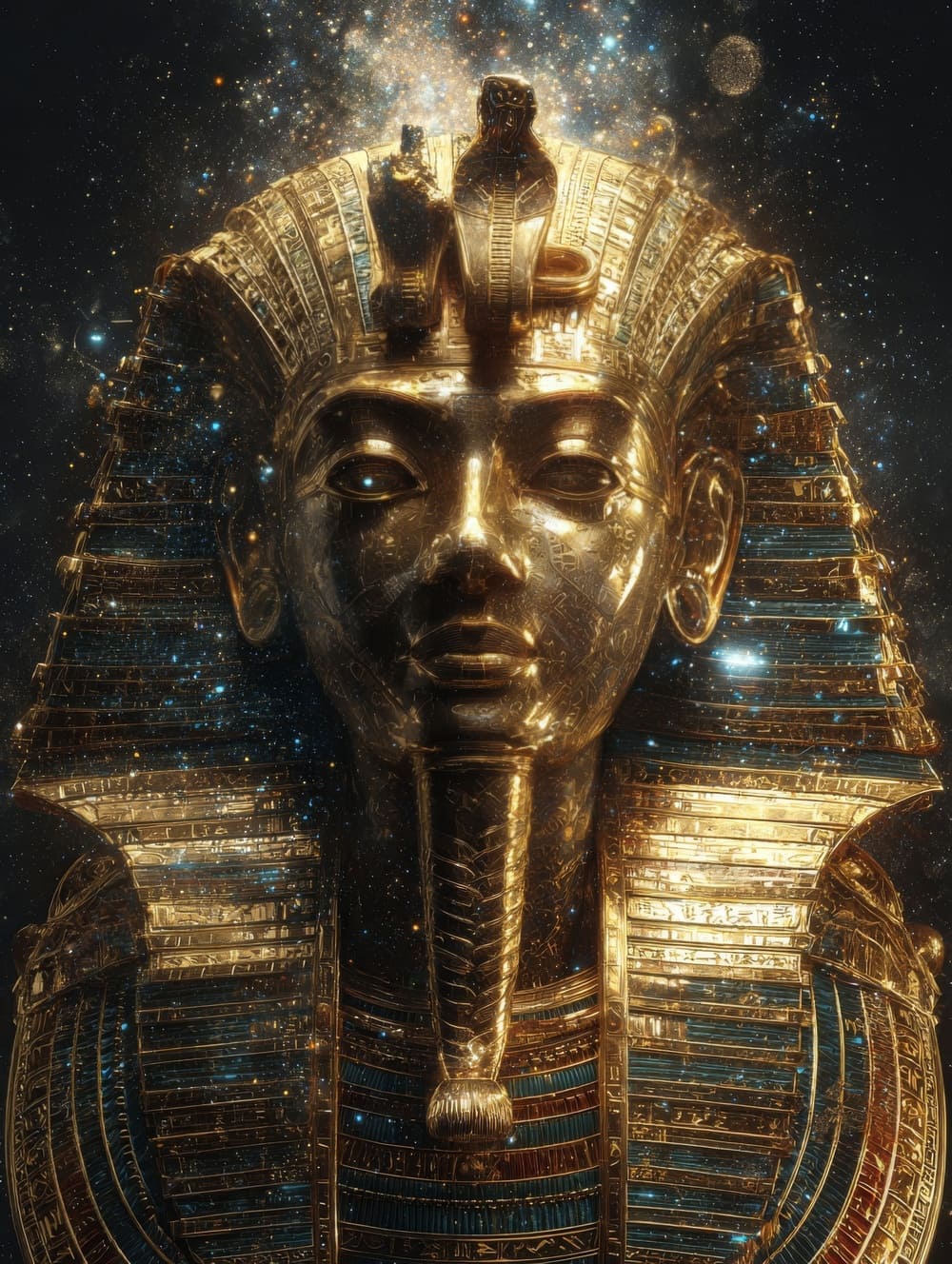 Tableau Egypte Antique Galaxie Cosmique