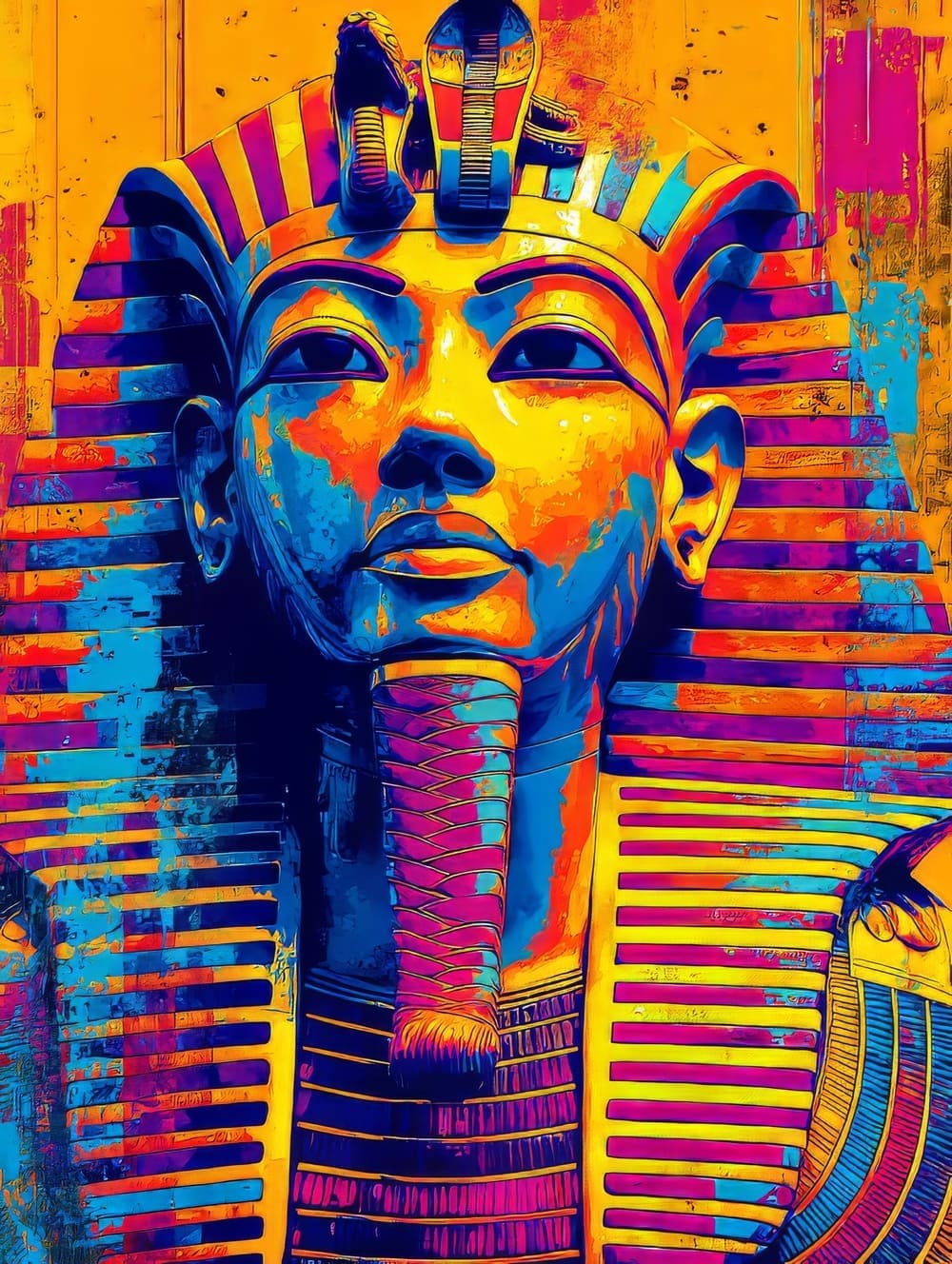 Tableau Egypte Antique Pop Art