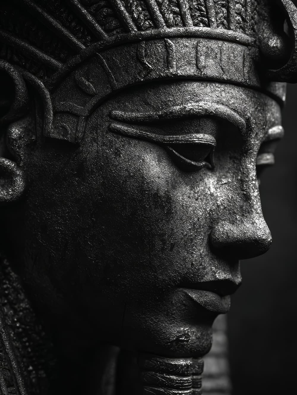 Tableau Égypte Noir & Blanc Intense