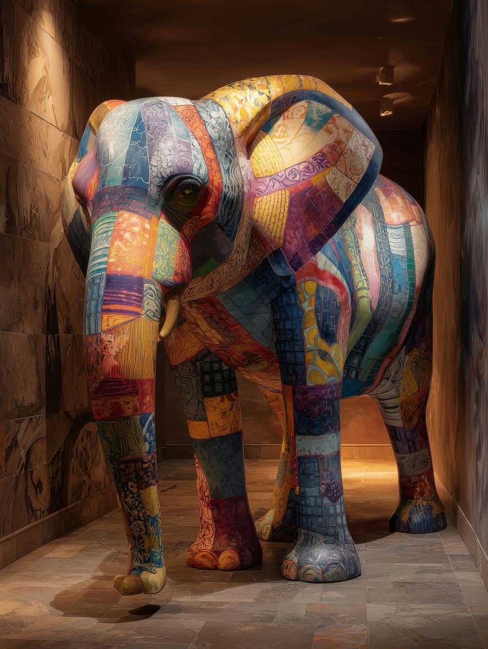 Tableau Elephant Style Peinture Classique Moderne