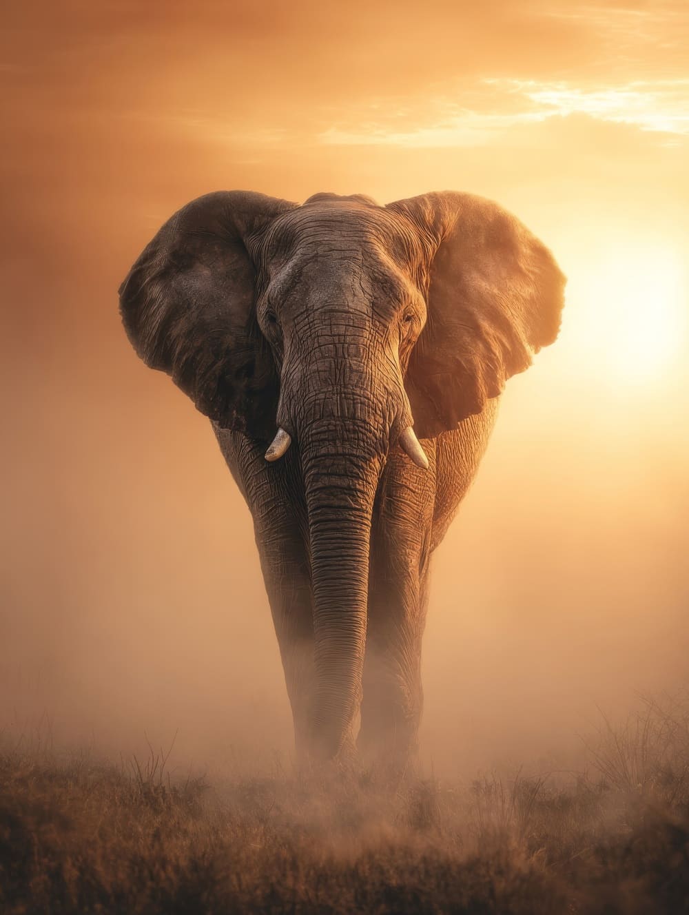 Tableau Éléphant Zen