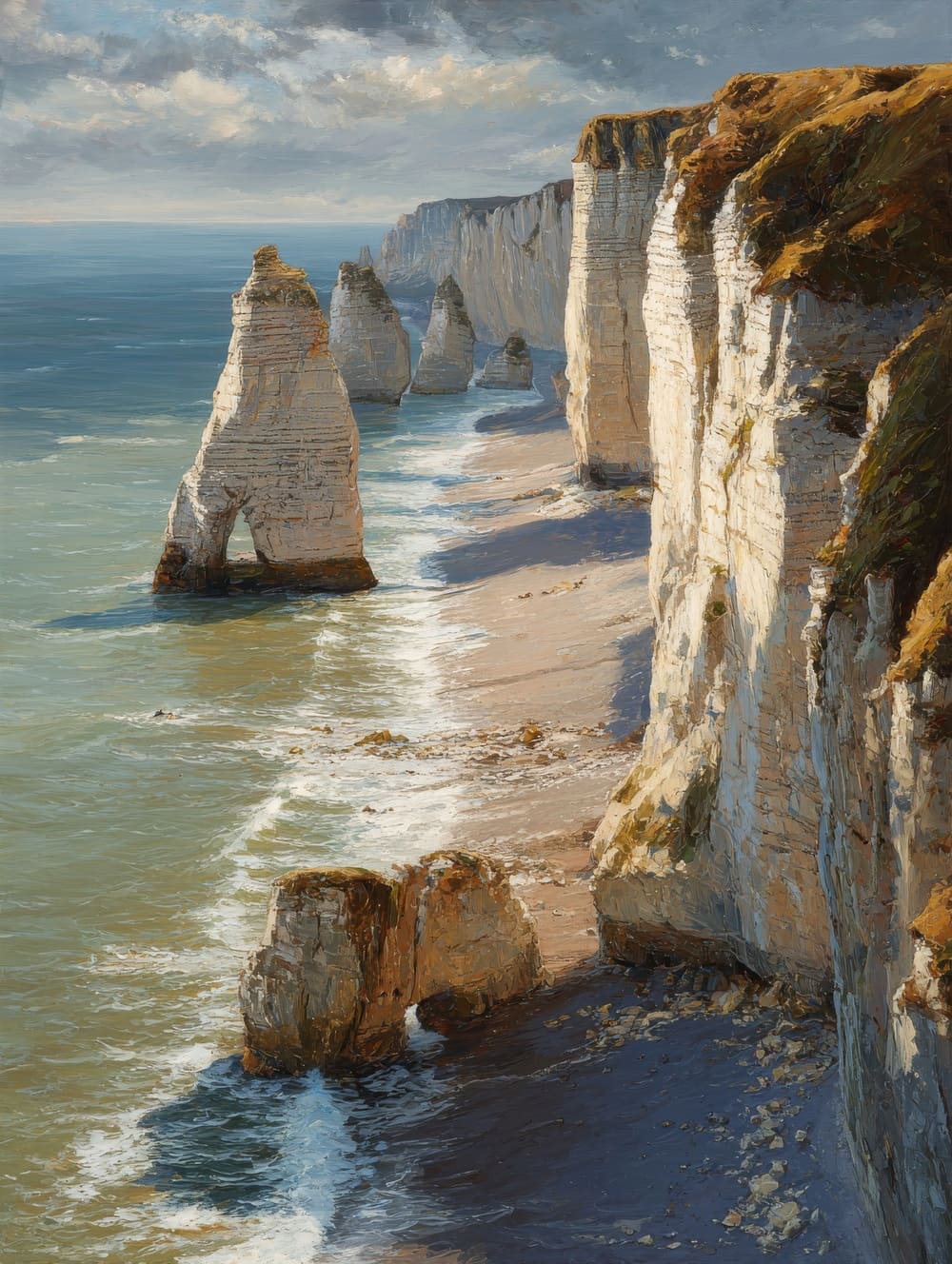 Tableau Falaises d’Étretat – France