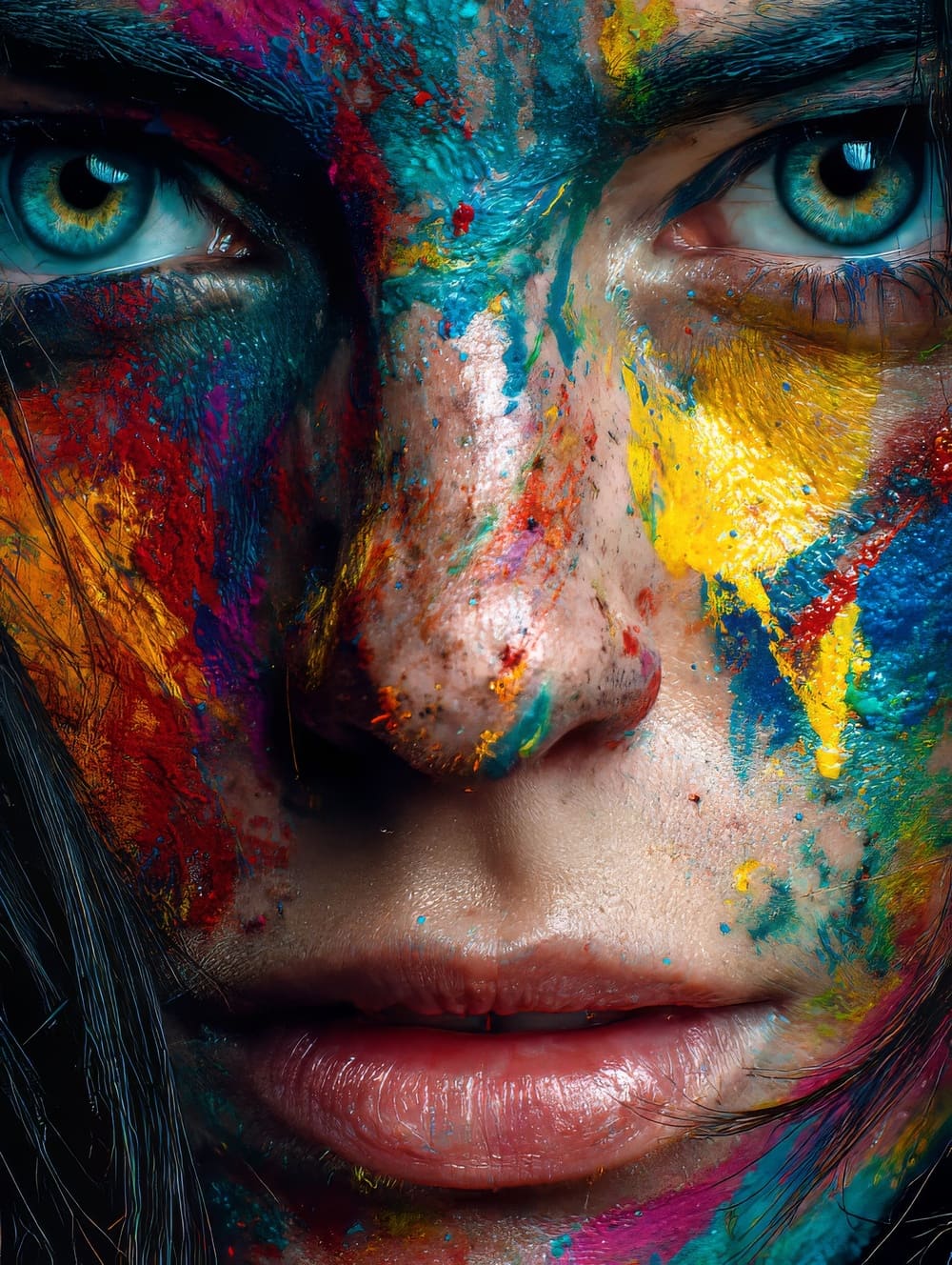 Tableau Femme Colorée