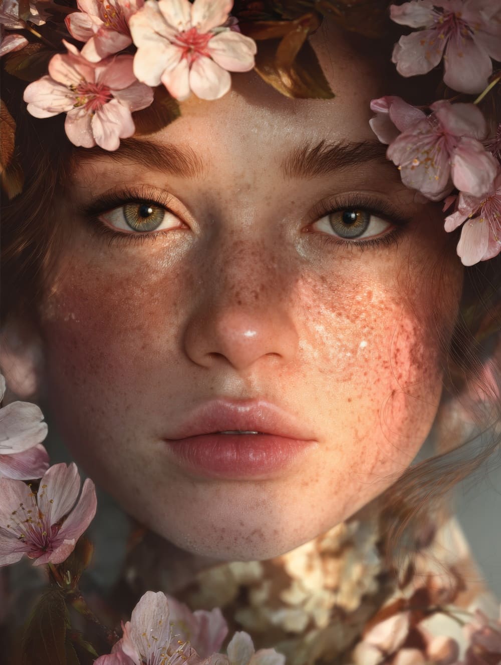 Tableau Femme Fleurs