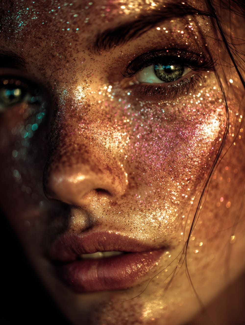 Tableau Femme Paillettes