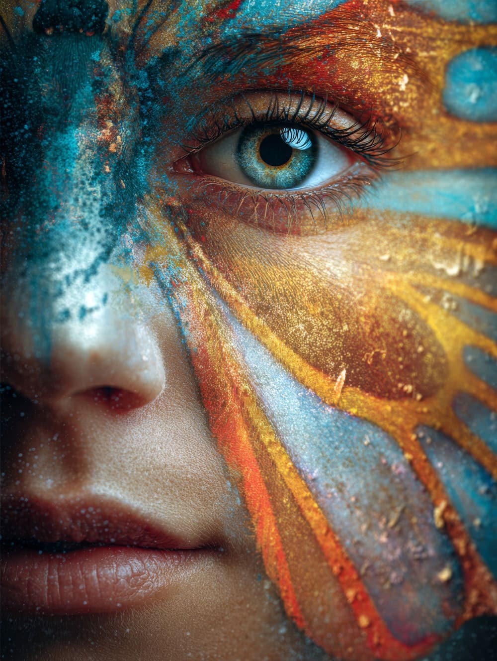 Tableau Femme Papillon