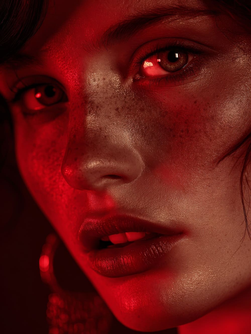Tableau Femme Rouge Passion