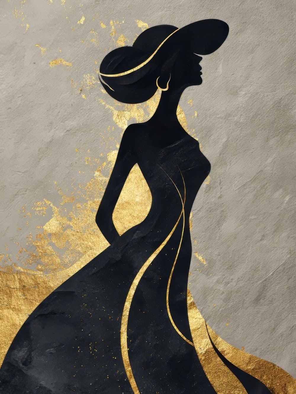 Tableau Femme Sensuelle Art Déco