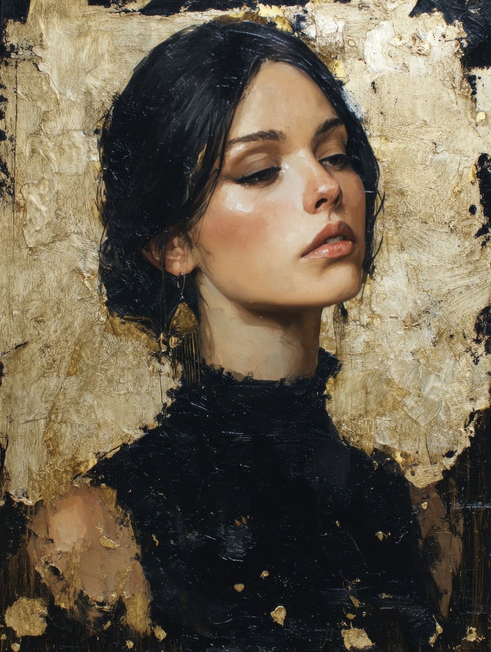 Tableau Femme Style Peinture Classique Moderne