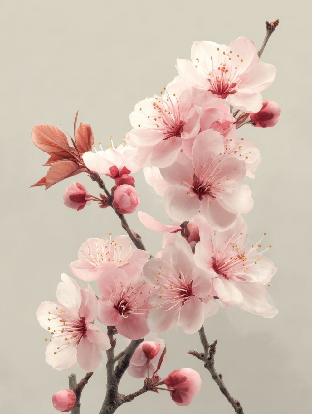 Tableau Fleurs Japonaises