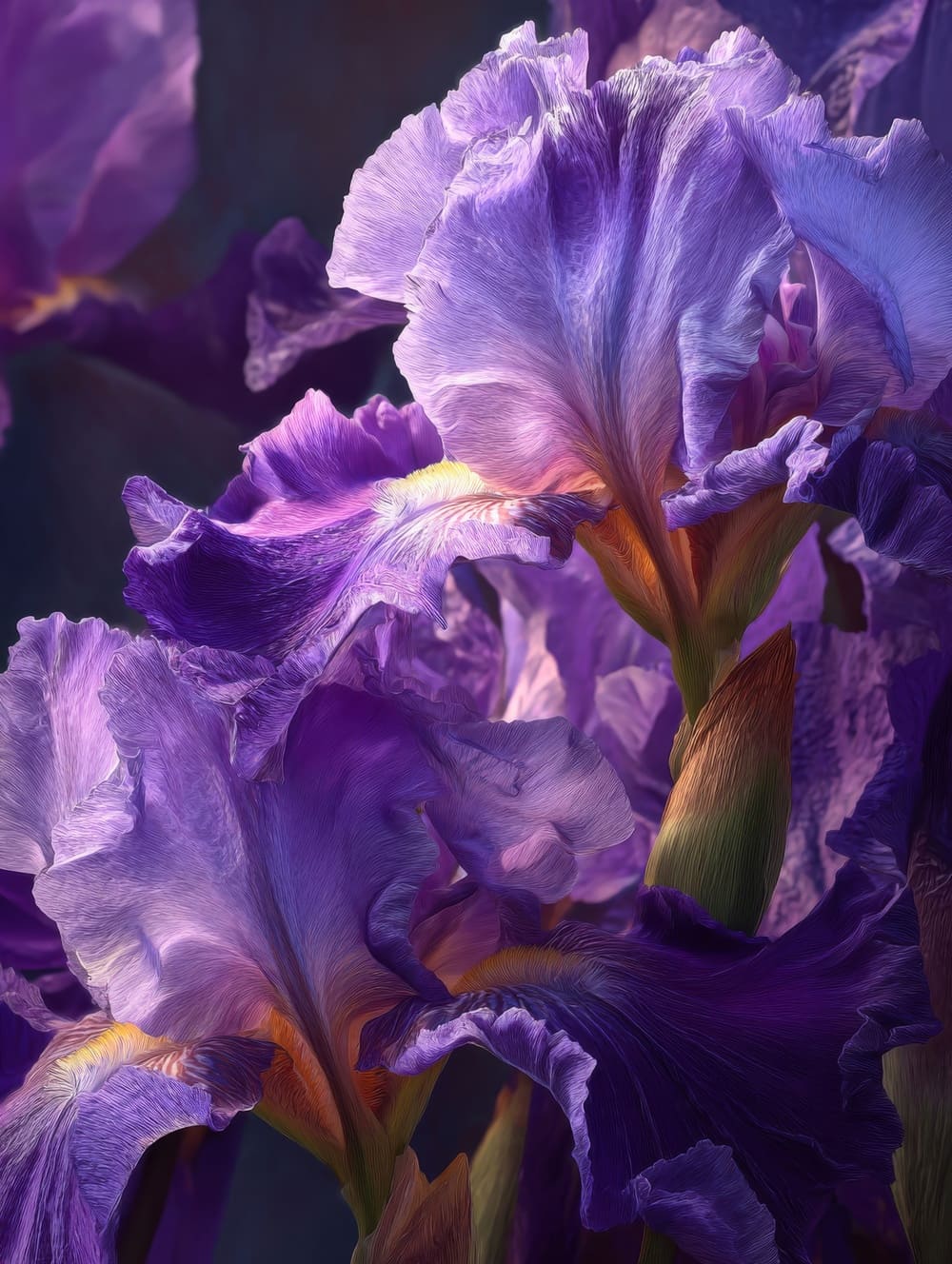 Tableau Fleurs d'Iris