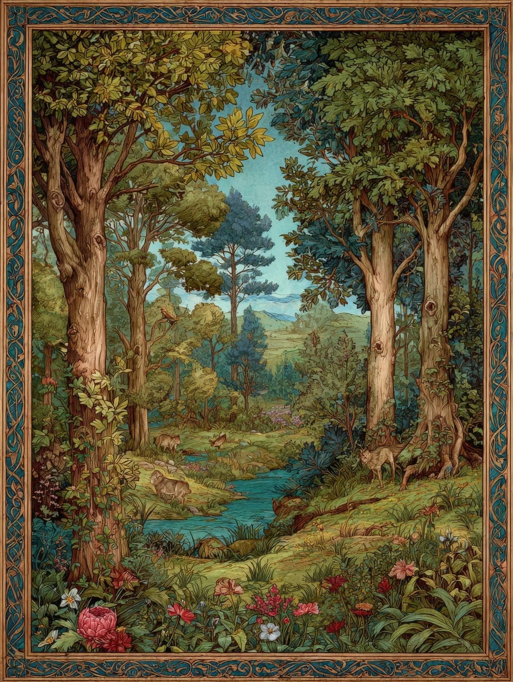 Tableau Foret Médiéval