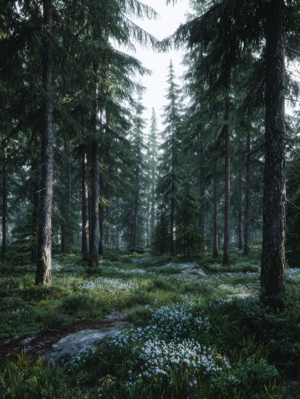 Tableau Forêt Scandinave
