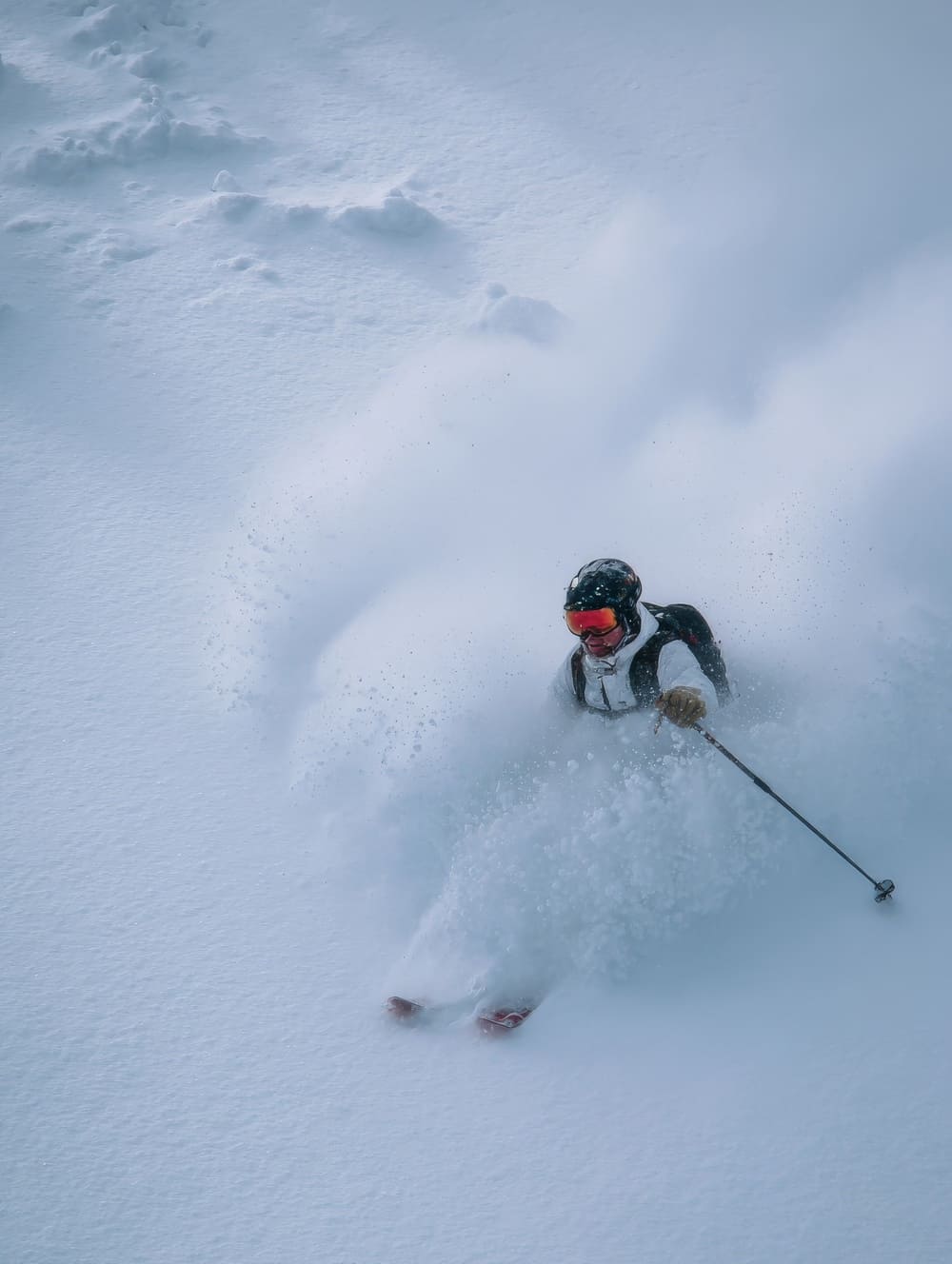 Tableau Freeride en Poudreuse Immaculée