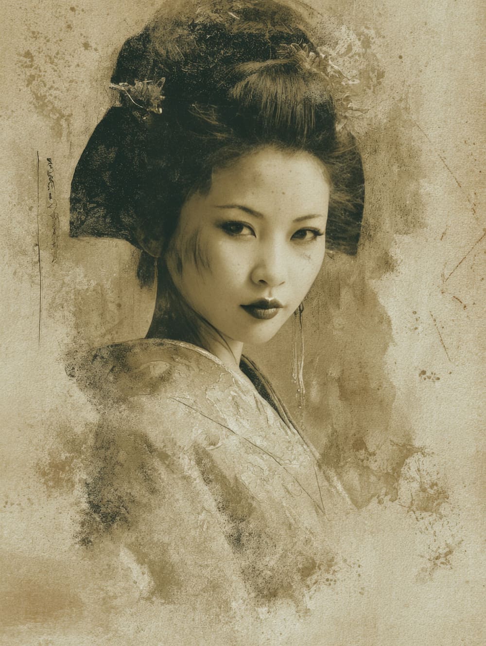 Tableau Geisha Vintage